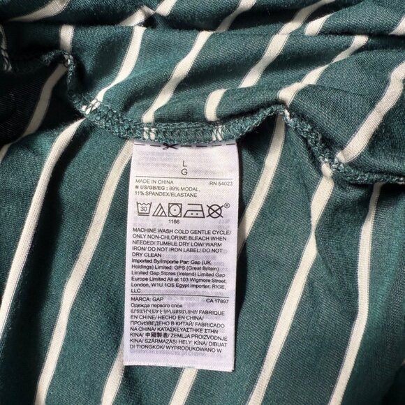 Gap Moda Stripe Joggers Green White stripe - Picture 6 of 6